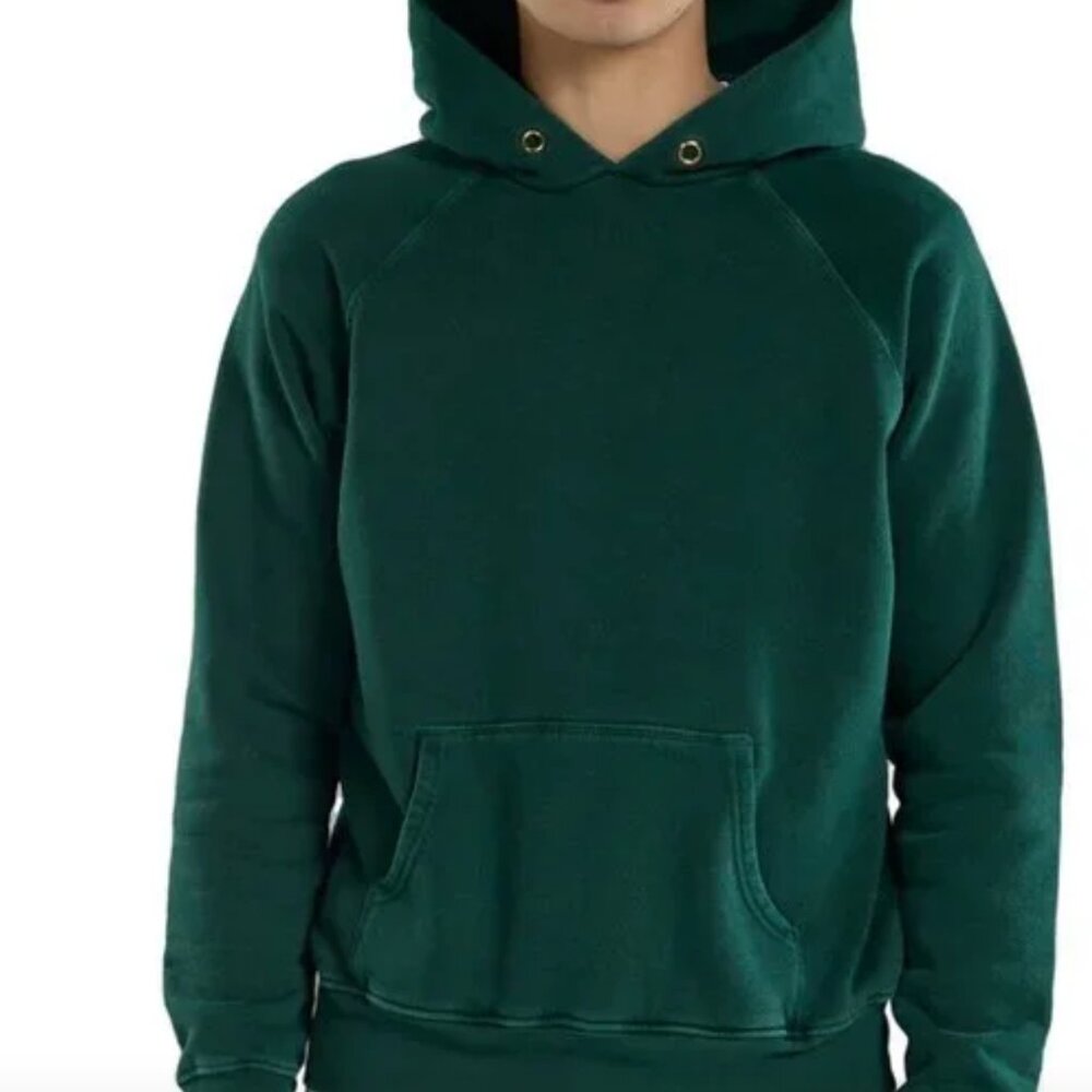 Les Tien Green Heavyweight Hoodie - Size Medium